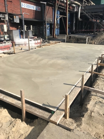 Klazienaveen gevlinderde betonvloer voor tanks Betonvloer voor tanks Klazienaveen